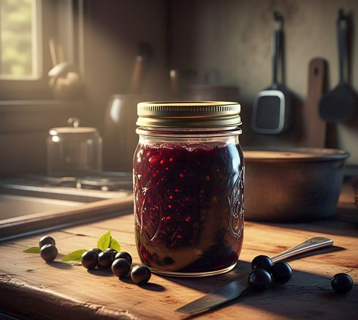 black currant jam