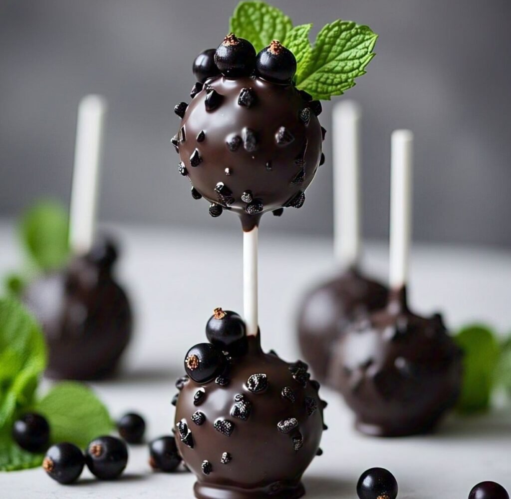 black currant cake pop