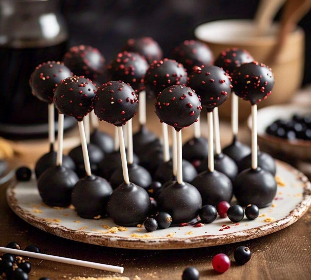 black currant cake pop