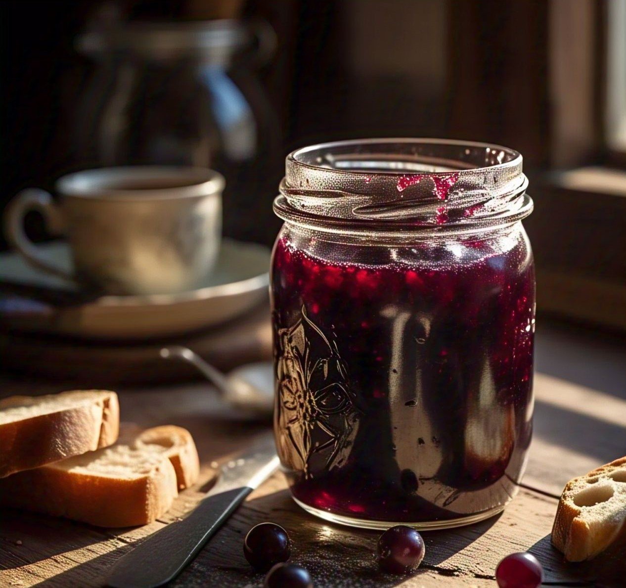 black currant jam